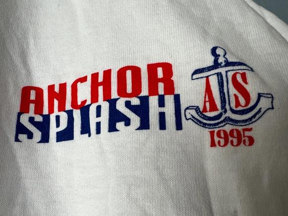 NOS Delta Gamma Anchor Splash 1995 T-shirt Single Stitch 90s Double Sided VTG XL - Picture 6 of 10